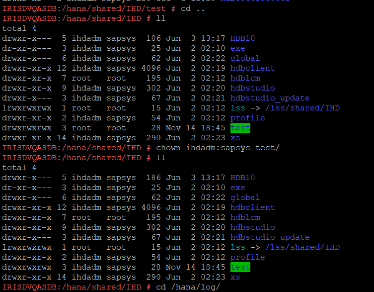 Reclaim HANA Log Space