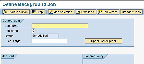 SAP Batch Job