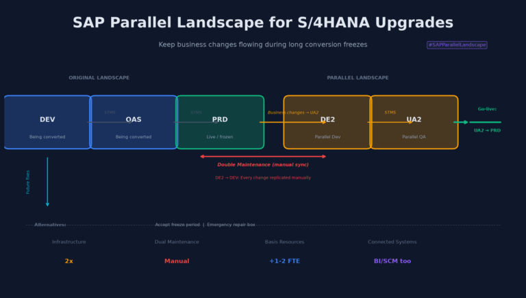 How to Set Up a Parallel Landscape for SAP S/4HANA Upgrades and Conversions