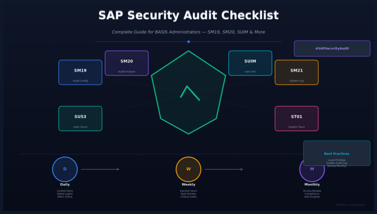 SAP Security Audit Checklist: Complete Guide for BASIS Administrators